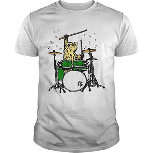 Cat Playing Drums Shirt